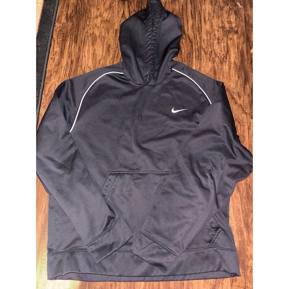 Nike Men's Black Hoodie AthlNike Men's Black Hoodie Athletic Sweatshirt Pullover